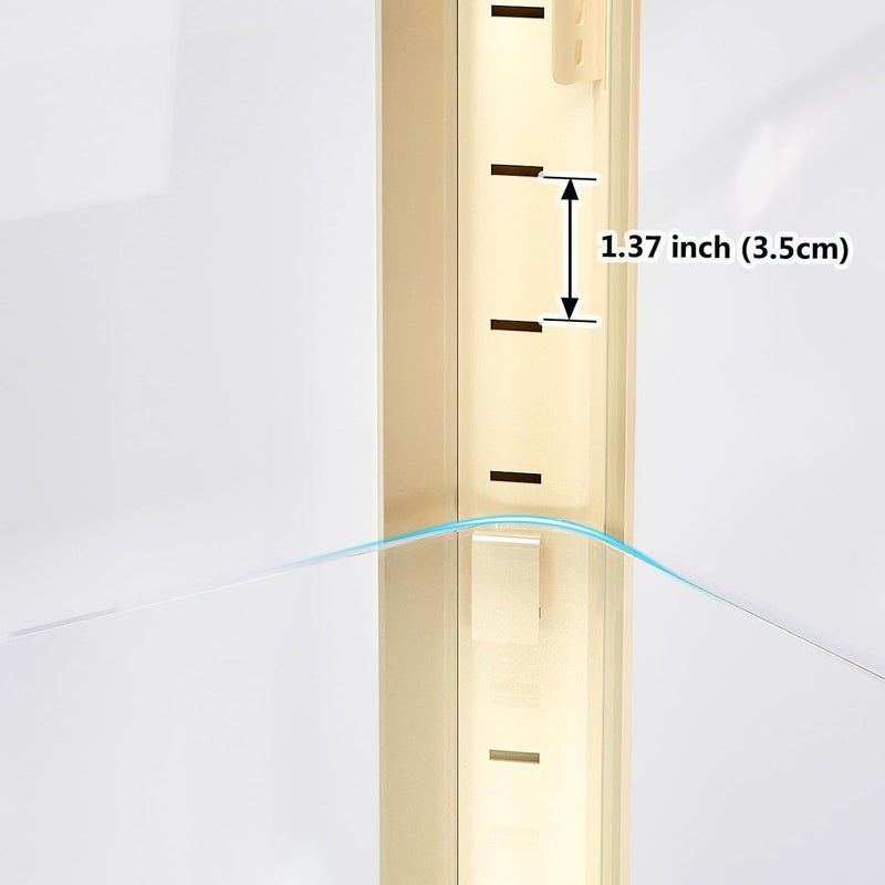 ryoko Tempered Glass Shelf - 19.1" L X 14.8" W Load by 44.1 Lbs, Original Glass Shelf of Glass Display Cabinet, Replaceable and Addable - Image 5